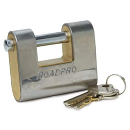 Roadpro 70mm High Security Brass Padlock RO85352
